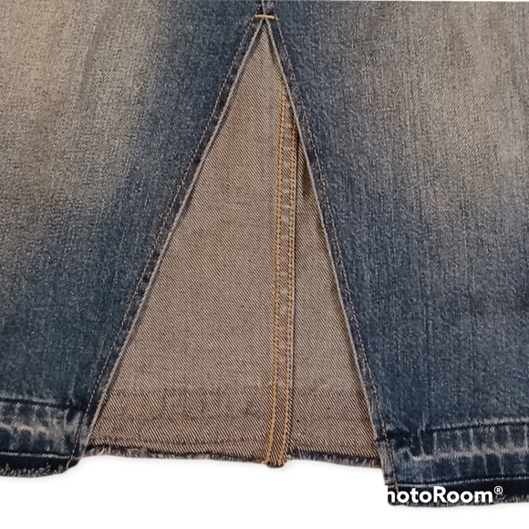 Free People cloud with mini denim skirt - Picture 6 of 10